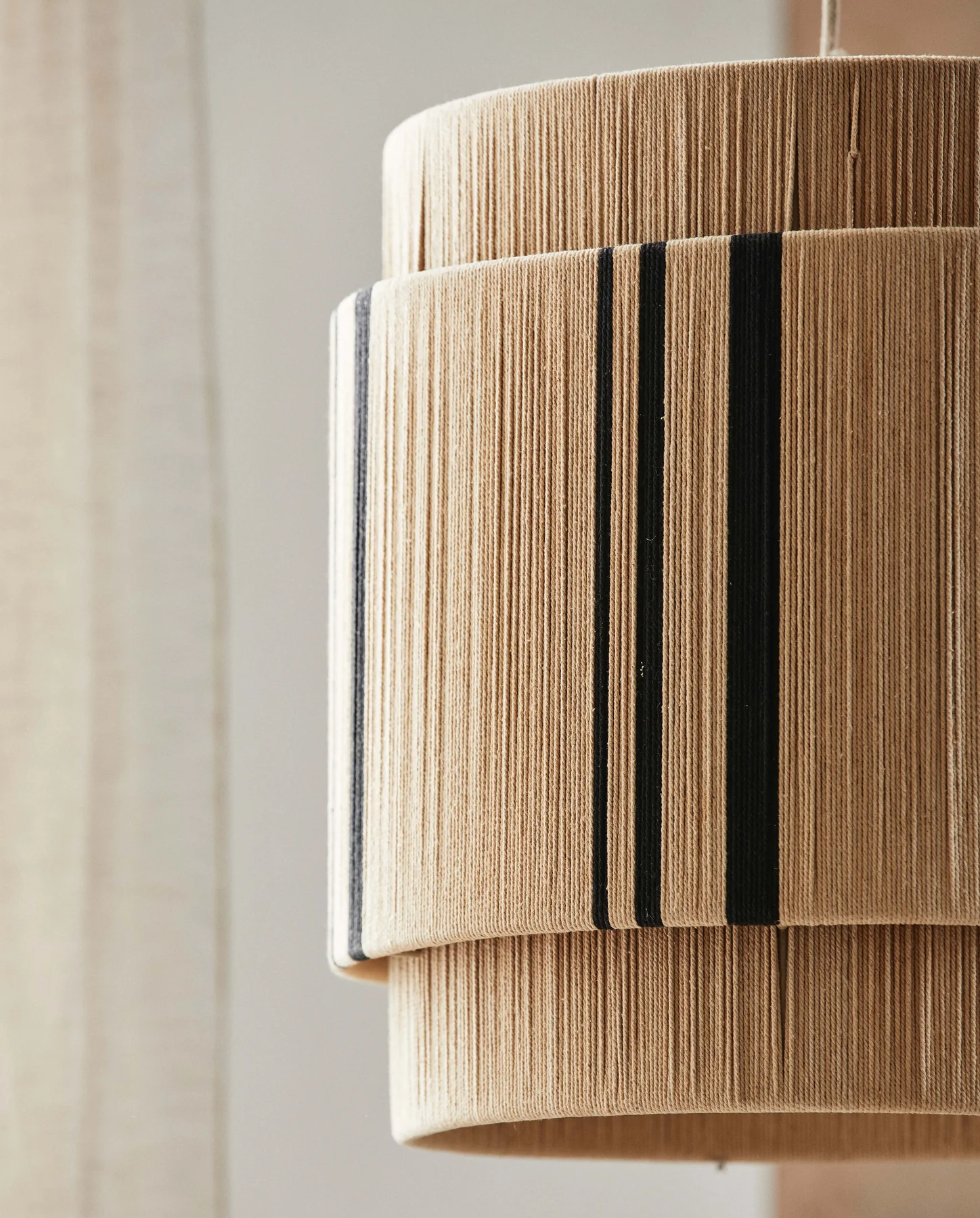 Vinata hanglamp beige en zwart