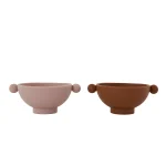 Tiny Inka Bowl – Pack of 2 – Caramel / Rose