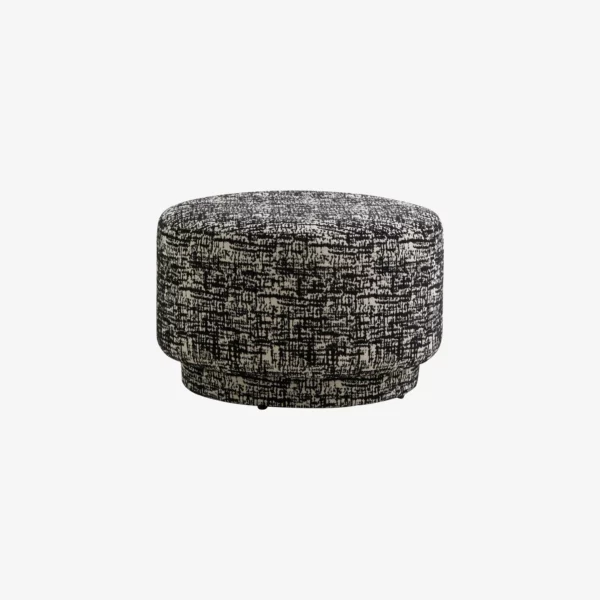 Nordal Bomu poef zwart/wit